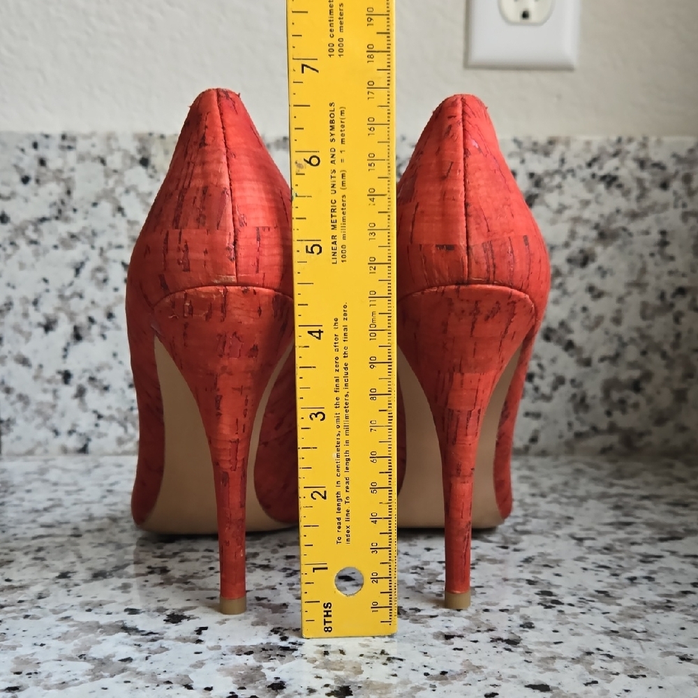 Stuart Weitzman Naughty Coral Cork Pumps US Sz 10 - Picture 9 of 12